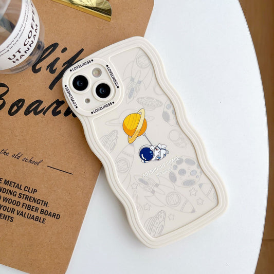 Home Fashion Simple Wave Pattern Printing Mobile Phone Case