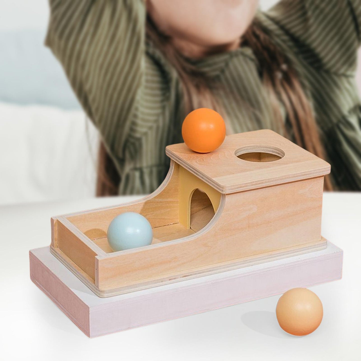 New Wooden Montessori Teaching Aids Sensory Training Target Box Toys