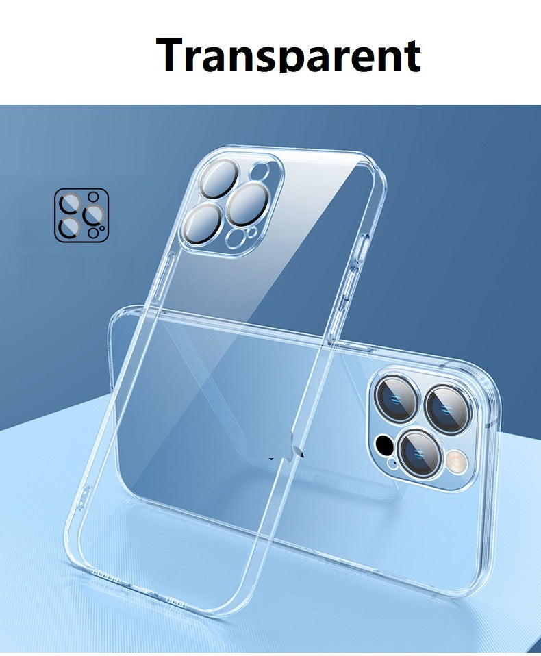 Transparent Plating Integrated Lens Film Phone Case