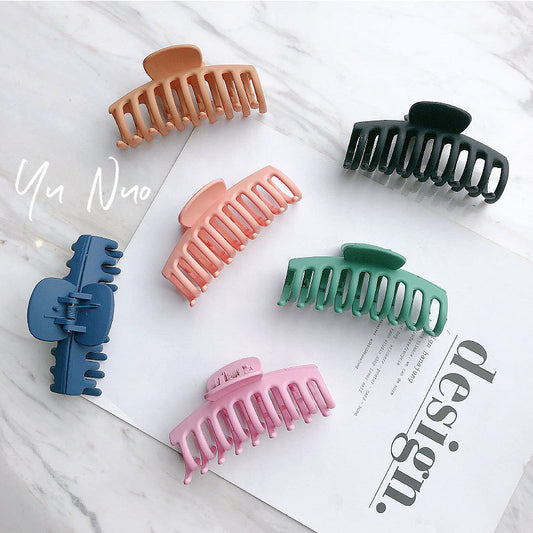 Simple and versatile macaron color hair clip