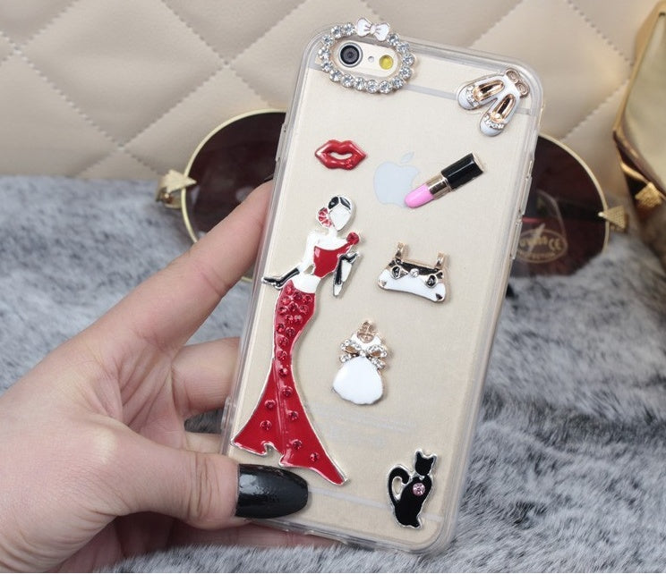 Compatible with Apple, Luxury Diamond Crown is Suitable For IPhone Case