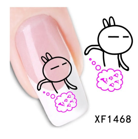 Watermark Nail Sticker