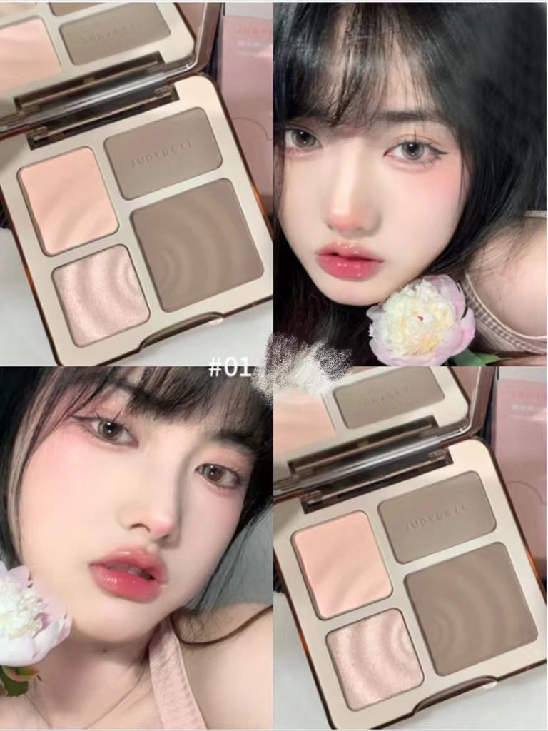 Highlight Contouring All-in-one Plate Matte Brighten Shadow Brighten Schoolgirl