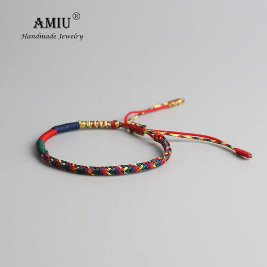 Bracelets & Bracelets pour femmes hommes à la main noeuds vert corde amulette cadeau Bracelet