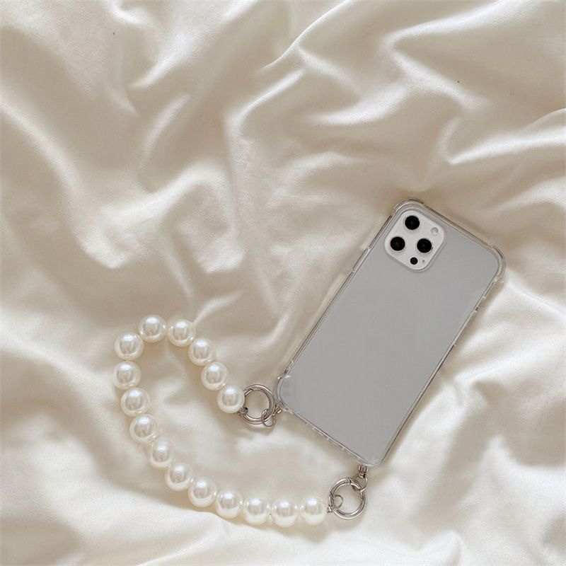 Pearl Chain Transparent Phone Case