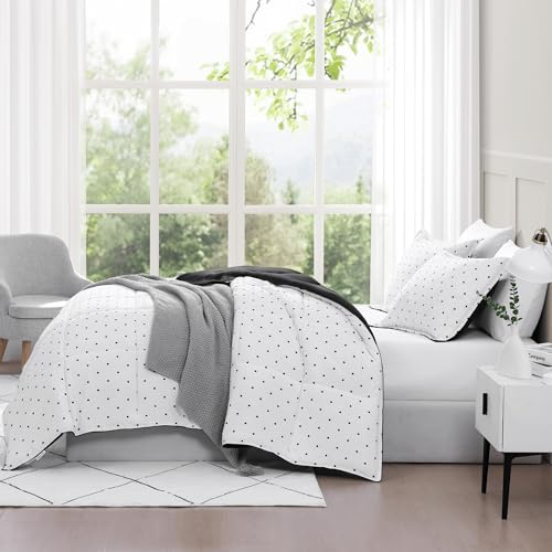 Comforter Set Queen Size - Goose Down Alternative – Washed Ultra-Soft - Premium All Season Warmth Bedding Set (Queen, French Blue)