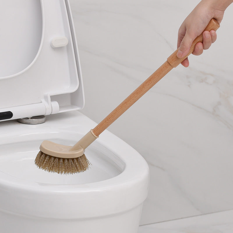 Wooden Household Handle Toilet Brush Cleaning Tools Bathroom Cleaning Brush Kitchen Floor Cleaner Brushes