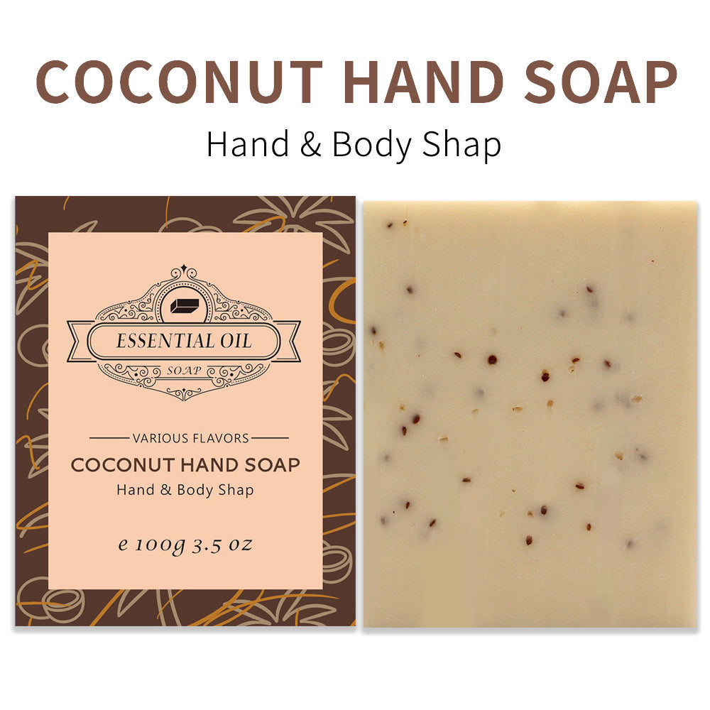 Plant Handmade Essential Oil Soap Frosted Bathing Cleansing Bath Whole Body Hand Washing