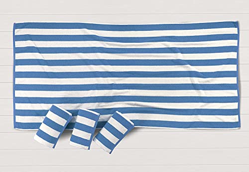 100% Cotton Beach Towel with Beach Bag, 4 Pack Beach Towels for Adults, 36"x72", Pool Towel, Oversized Beach Towel, Highly Absorbent, Extra Large Beach Towel, Quick Dry Beach Towel, Bath Towel - Grey