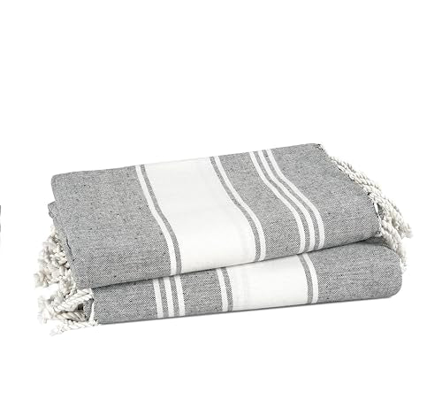 Lane Linen Beach Towels 6 Pack, 100% Cotton Oversized Beach Towel, Pre-Washed Large Beach Towel, Stylish Pool Towels For Adults, Quick Dry Beach Towel, Lightweight Travel Towel, 39"x71" - Multi Colors