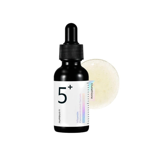 numbuzin No.5+ Vitamin Concentrated Serum | Glutathione & Vitamin Serum, Dark Spot, Korean Skincare 1.01fl.oz/30ml