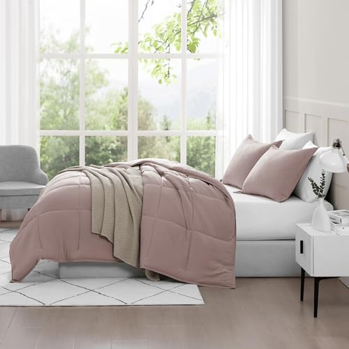 Comforter Set Queen Size - Goose Down Alternative – Washed Ultra-Soft - Premium All Season Warmth Bedding Set (Queen, French Blue)