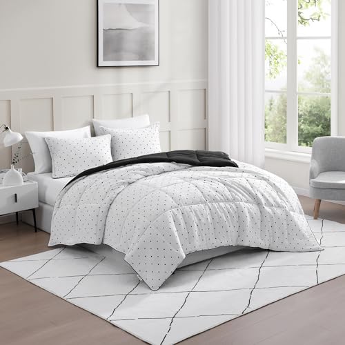 Comforter Set Queen Size - Goose Down Alternative – Washed Ultra-Soft - Premium All Season Warmth Bedding Set (Queen, French Blue)