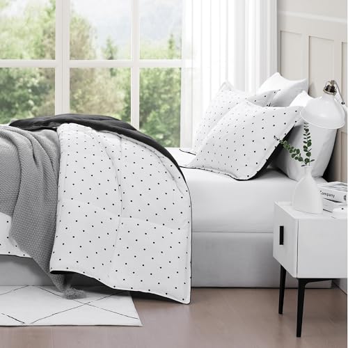 Comforter Set Queen Size - Goose Down Alternative – Washed Ultra-Soft - Premium All Season Warmth Bedding Set (Queen, French Blue)