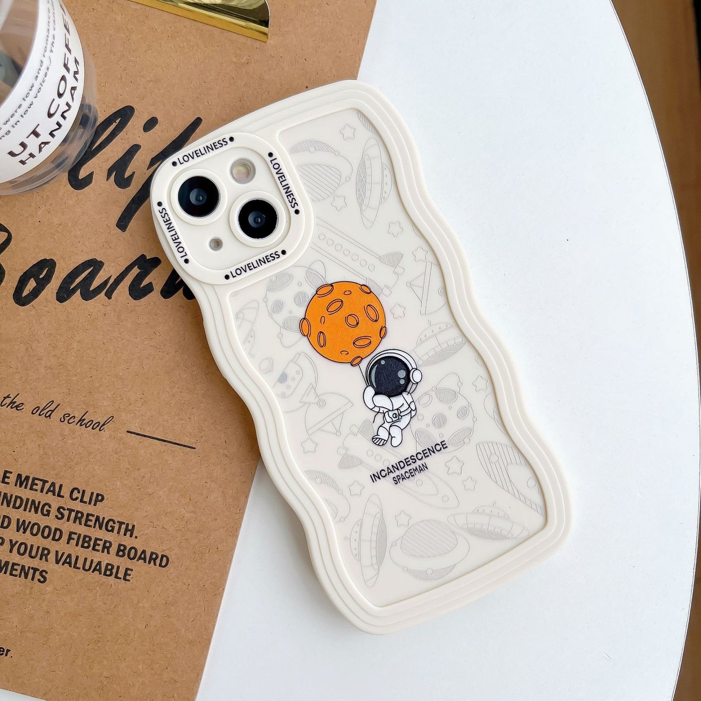 Home Fashion Simple Wave Pattern Printing Mobile Phone Case