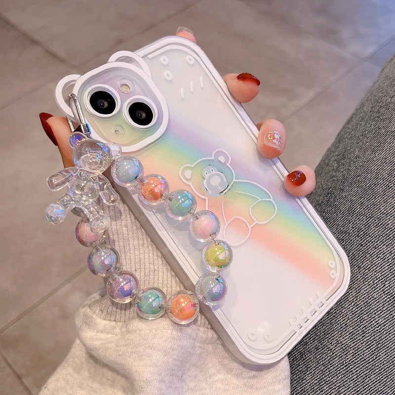 Fashion Floral Bear Phone Case