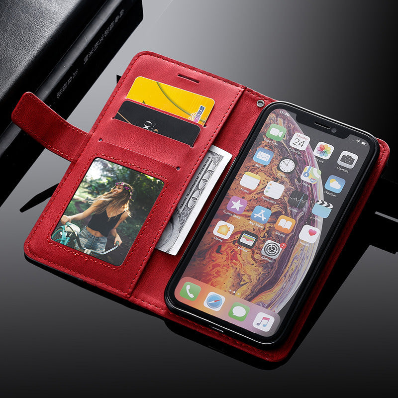 Shatter-resistant Mobile Phone Leather Skin Mobile Phone Case