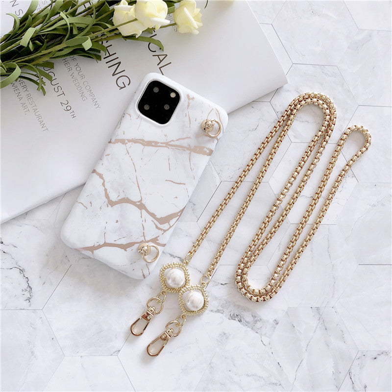 Bronzing Marble Pattern Can Diagonally Span The Phone Case