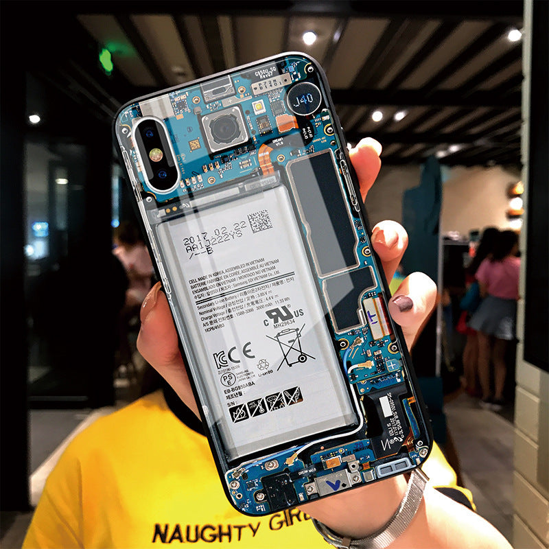 Mobile phone case inside circuit board