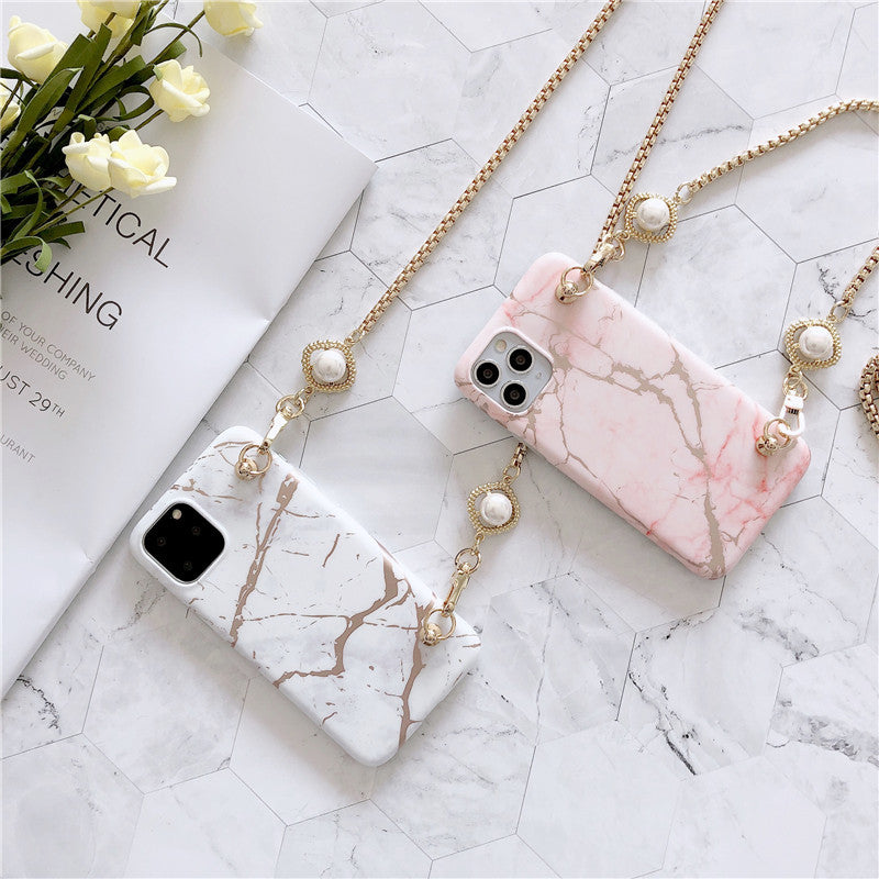 Bronzing Marble Pattern Can Diagonally Span The Phone Case