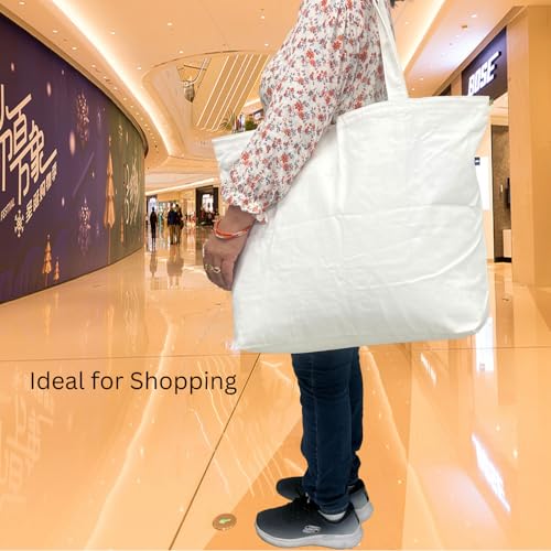 Cotton Tote Bag for Women, Girl Shoulder Bag Shopping Bag Beach Bag Handbags Hobo Crossbody Ladies Cross Book Bag