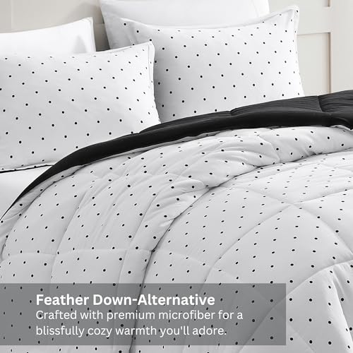 Comforter Set Queen Size - Goose Down Alternative – Washed Ultra-Soft - Premium All Season Warmth Bedding Set (Queen, French Blue)