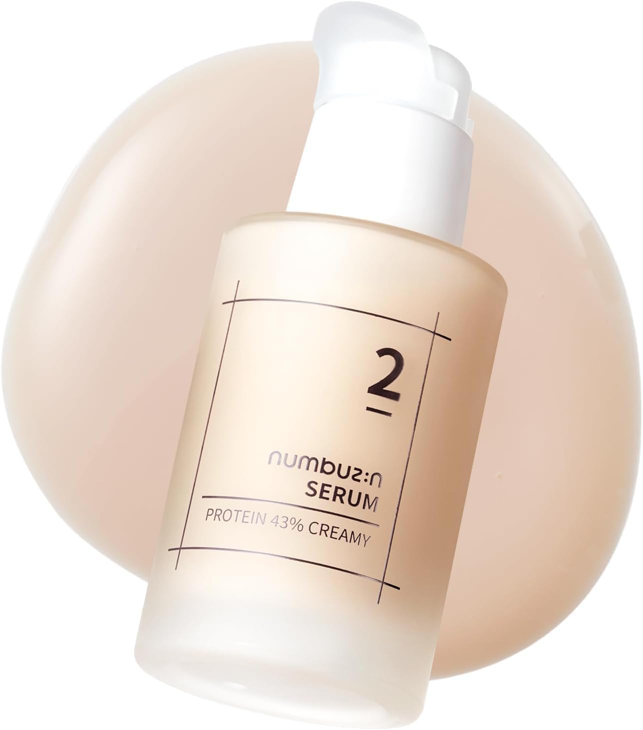 numbuzin No.2 Protein Creamy Serum 1.69fl oz/ 50ml | Ceramide, Cholesterol, Skin Barrier, Protein, Sensitive, Loose Skin