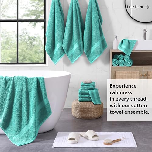 6 Piece Bath Towel Set - 100% Cotton Bathroom Towels, Extra Large Bath Towels, Hotel Towels, 2 Bath Towels Bathroom Sets, 2 Hand Towel for Bathroom, 2 Wash Cloths for Your Body and face - Rust