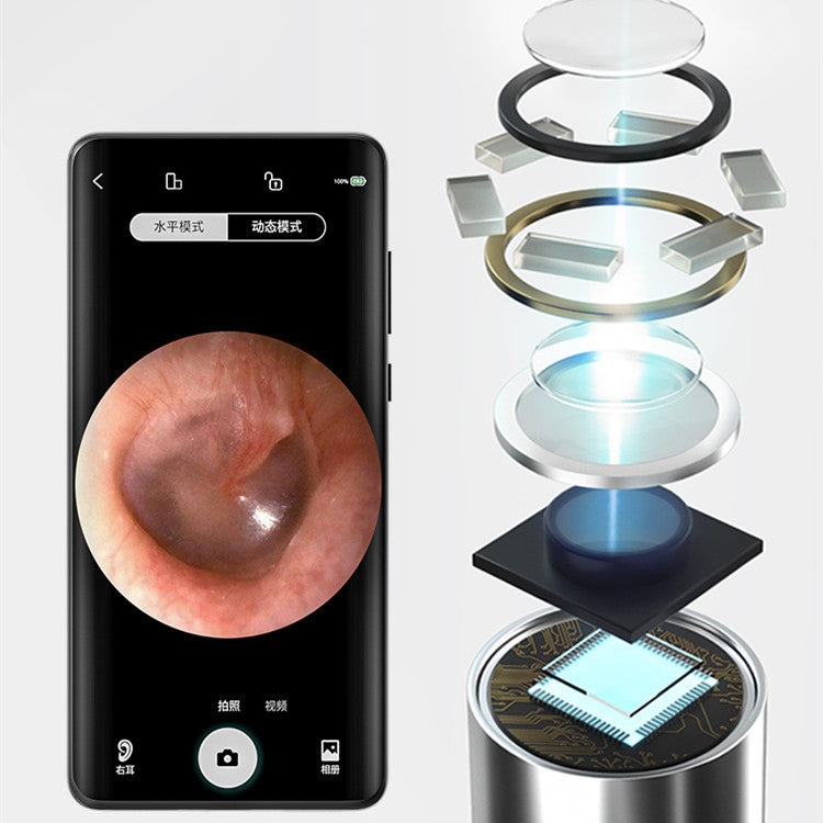 High-definition Endoscope Visible Ear-picking Spoon Light-emitting