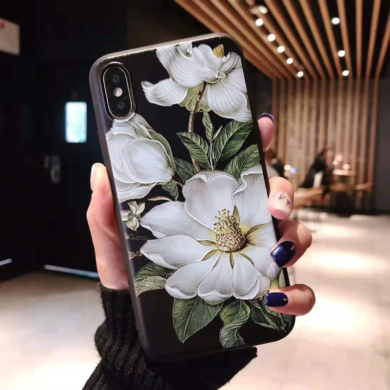 Literary flower phone case