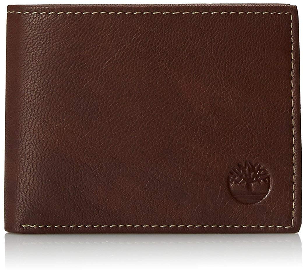 Timberland Mens Blix Slimfold Leather Wallet Billfold