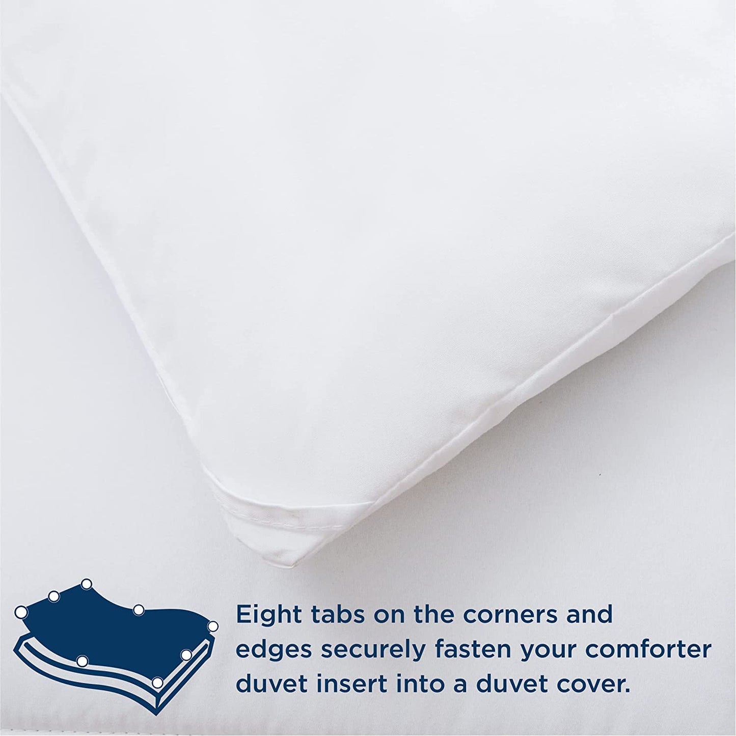 Comforter Queen Size Down Alternative Microfiber Quilted Solid Comforter/Duvet Insert - Ultra Soft Hypoallergenic Bedding - Medium Warmth for All Seasons Queen Comforter - White