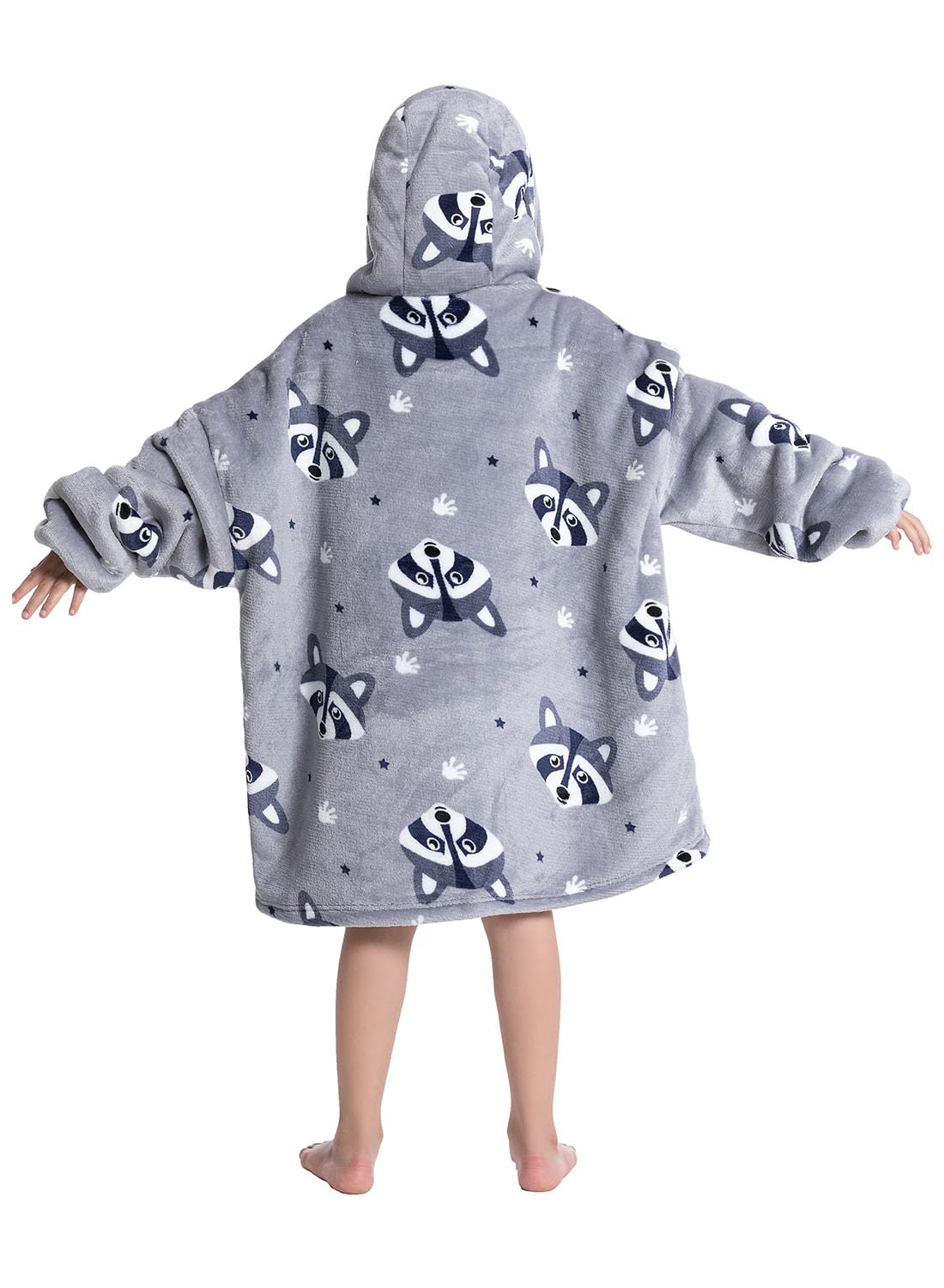 Wenlia Oversized Blanket Hoodie for Adult and Kids, Stylish Sherpa Hoodie Blanket Super Warm Sweatshirt One Size Fits All