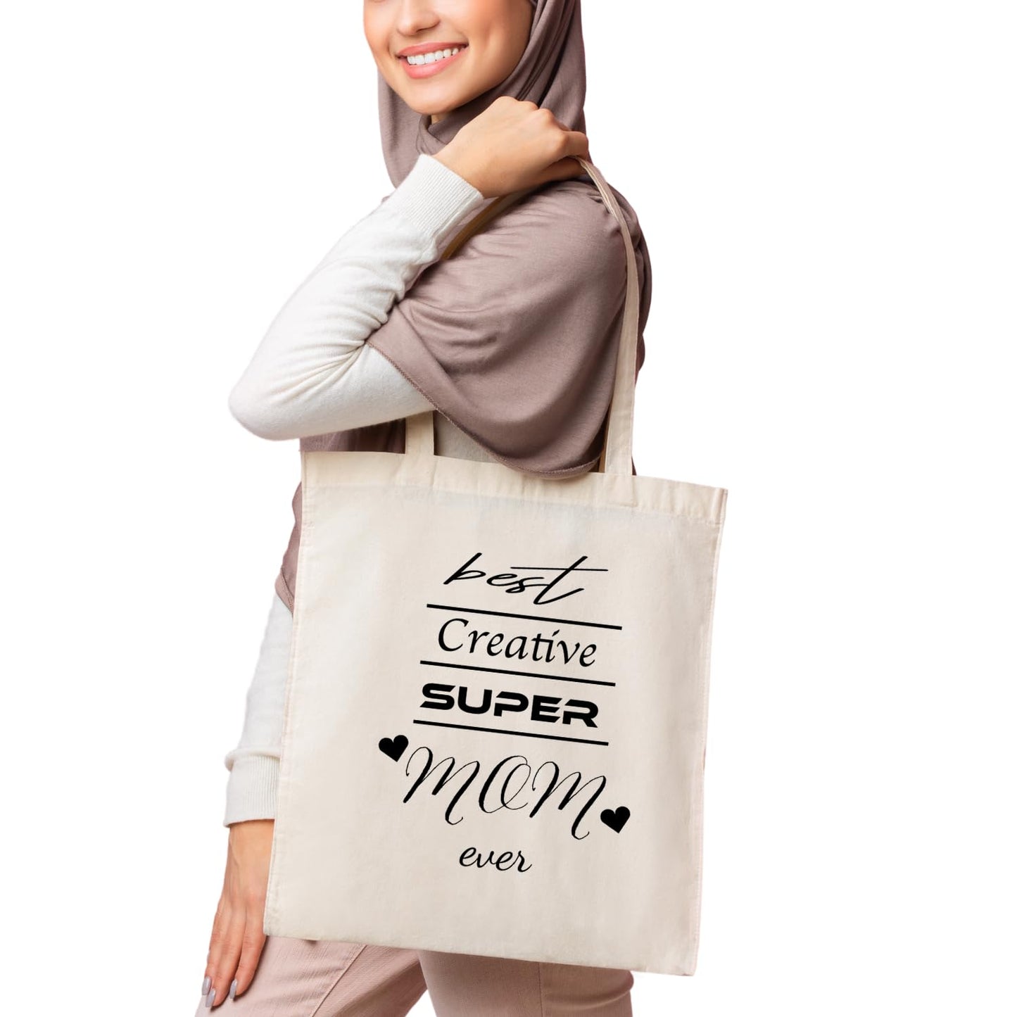 Natural Cotton Tote Bags, Lightweight Reusable Grocery Shopping Bags, Suitable for DIY, Advertising, Promotion, Gifts