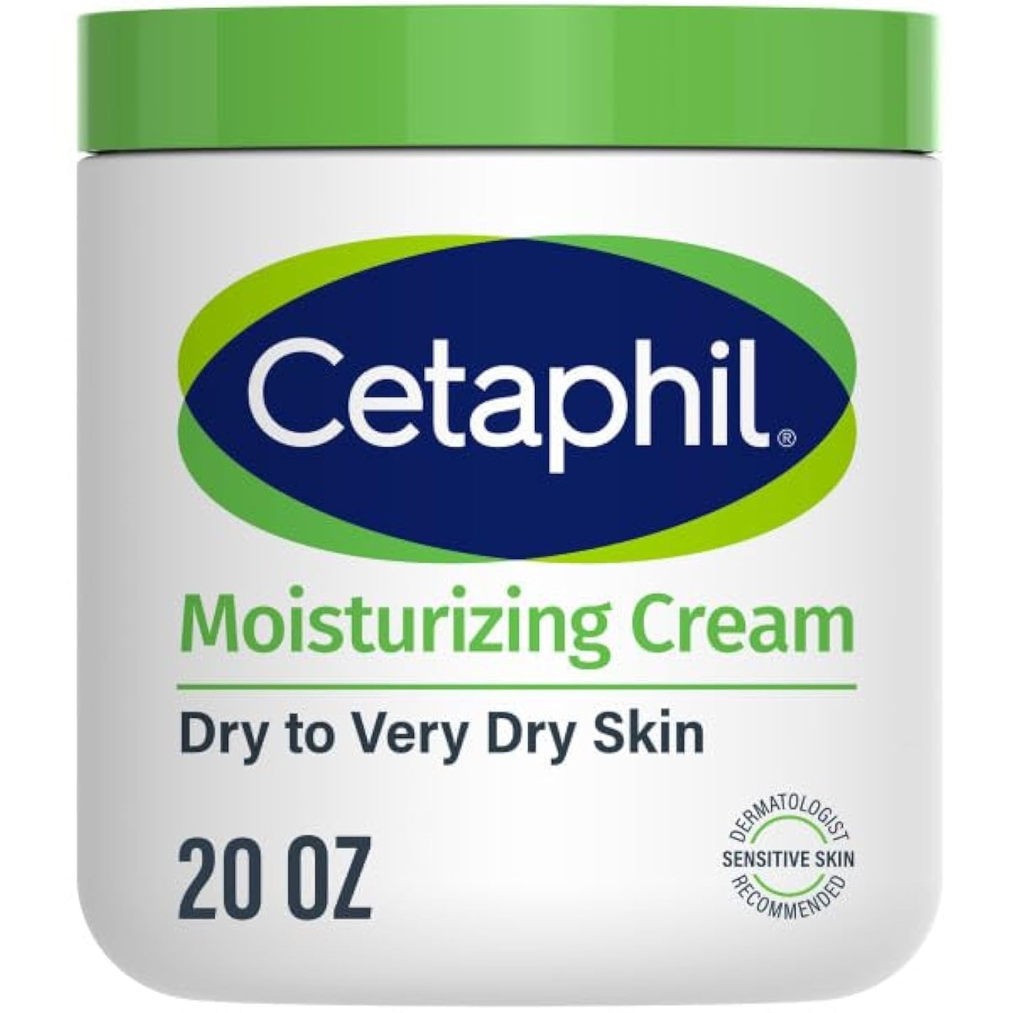 Cetaphil Moisturizing Cream with Sweet Almond Oil and Glycerin 566 g - 48hr Hydration for Dry To Very Dry and Sensitive Skin - Fragrance Free, Paraben Free - Dermatologist Recommended (Amazon Exclusive) Packaging may vary