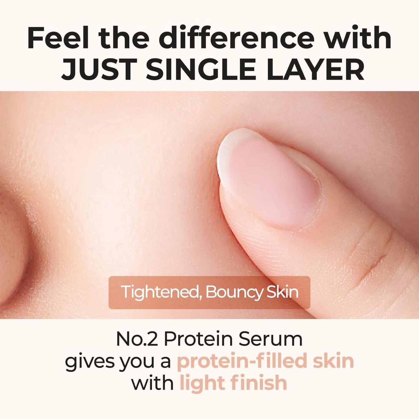 numbuzin No.2 Protein Creamy Serum 1.69fl oz/ 50ml | Ceramide, Cholesterol, Skin Barrier, Protein, Sensitive, Loose Skin