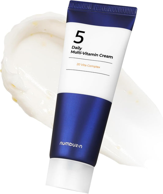 numbuzin No.5 Daily Multi-Vitamin Cream 60ml 2.02 Oz. | Vitamin C Non-Sticky Finish, Korean Skin Care for Face