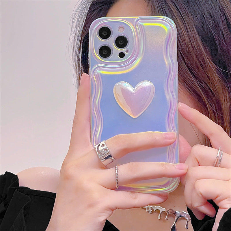 Super Fairy Laser Heart 3D Mobile Phone Case