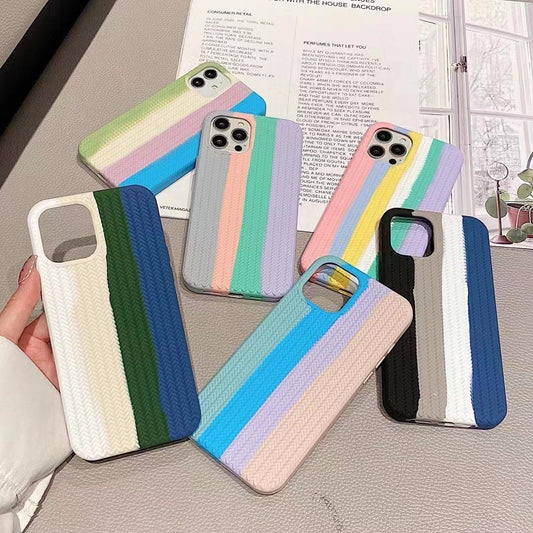 Woven Pattern Anti-fall Anti-slip Twist Liquid Glue Phone Case