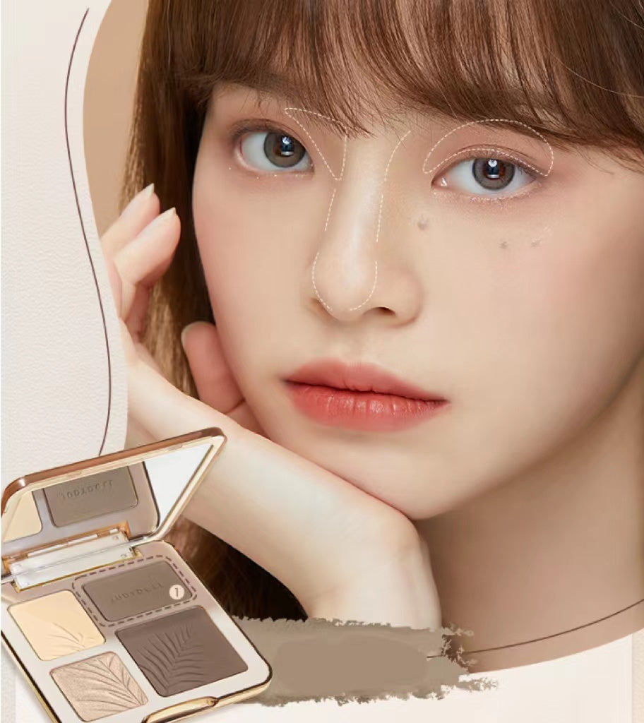 Highlight Contouring All-in-one Plate Matte Brighten Shadow Brighten Schoolgirl