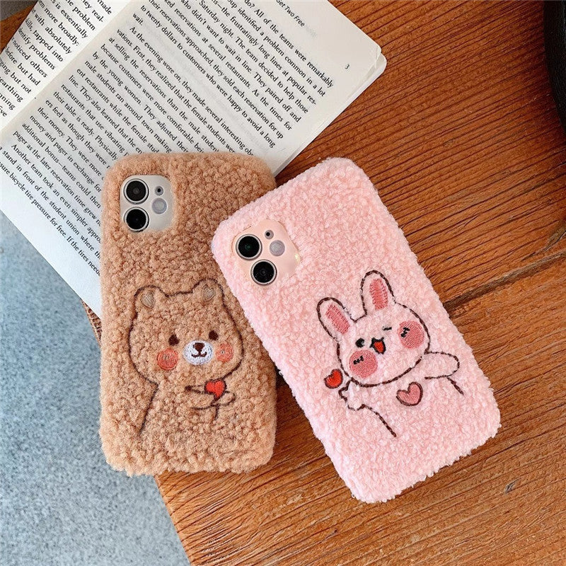 Plush Love Bear Rabbit Phone Case