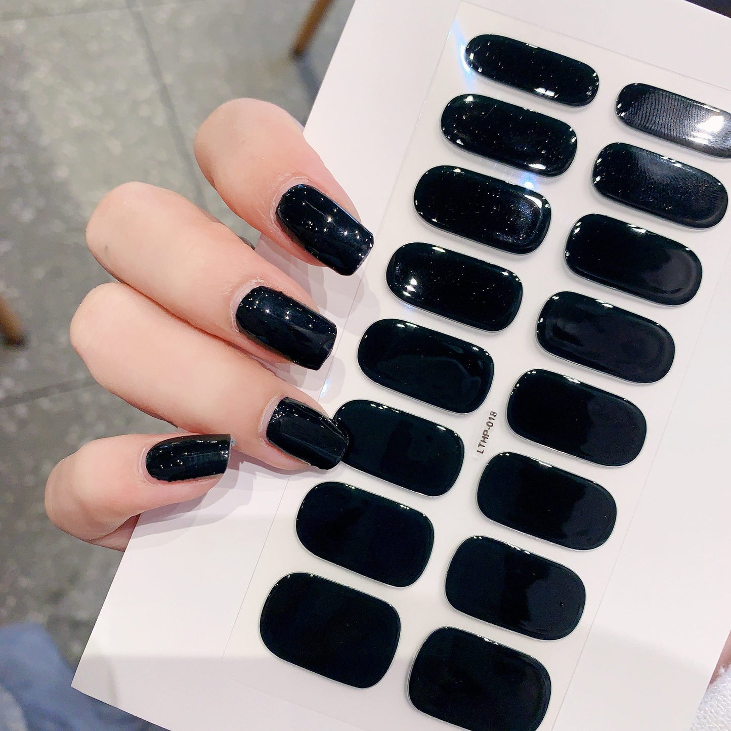 Waterproof And Durable Second Generation Semi-cured UV Nail Beauty Stickers