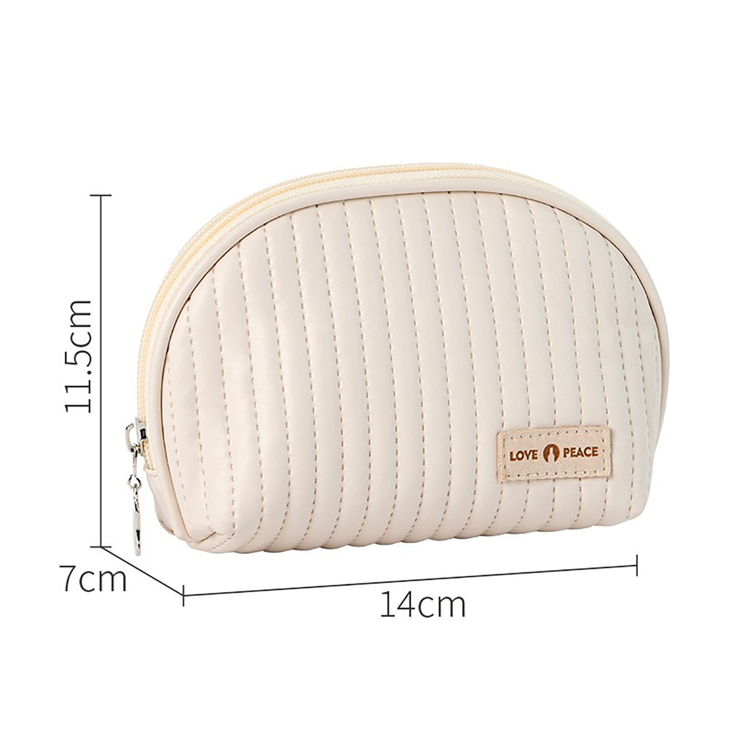 Round Cake Cosmetic Bag, Cosmetic Bag Cute Travel Organizer Pouch Set For Women PU Leather Waterproof Wash Bag, Large Capacity Advanced Feeling, Portable Cosmetic Bag