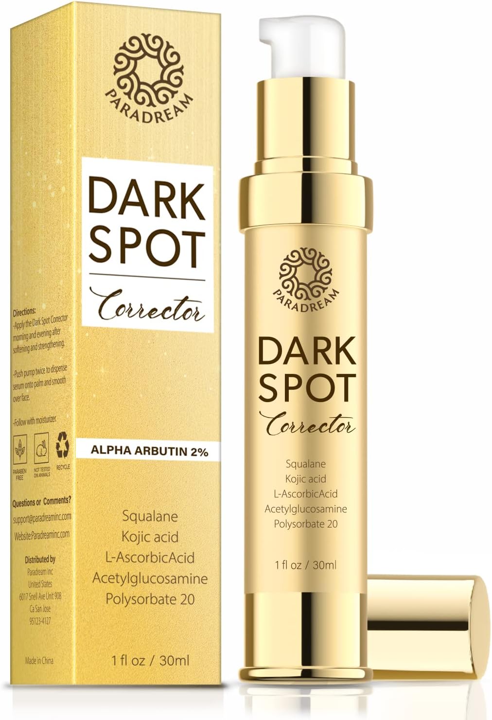 PARADREAM Dark Spot Remover for Face - Dark Spot Corrector Face Serum - Brown Spot Reduce for Women & Men - 30m