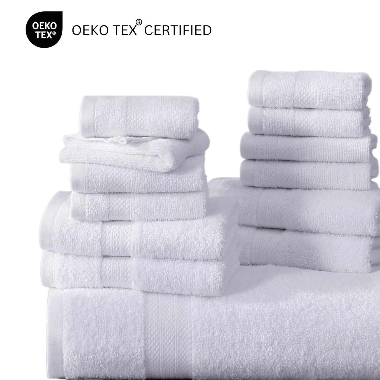 6 Piece Bath Towel Set - 100% Cotton Bathroom Towels, Extra Large Bath Towels, Hotel Towels, 2 Bath Towels Bathroom Sets, 2 Hand Towel for Bathroom, 2 Wash Cloths for Your Body and face - Rust