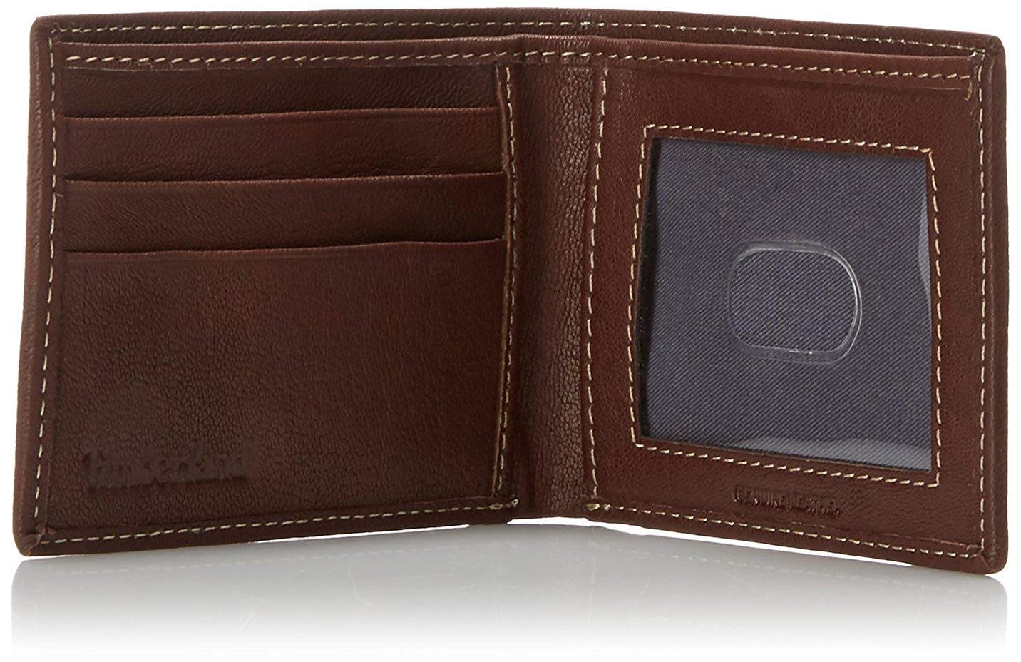 Timberland Mens Blix Slimfold Leather Wallet Billfold