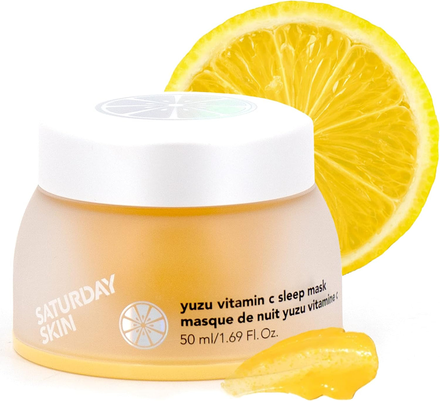 Saturday Skin Yuzu Vitamin C Sleep Overnight Face Mask Skin Care Retinol Niacinamide Face Moisturizer Brightening sleeping mask, Korean skin care, Vegan Smooth Skin and Reduce Wrinkles Korean skincare product