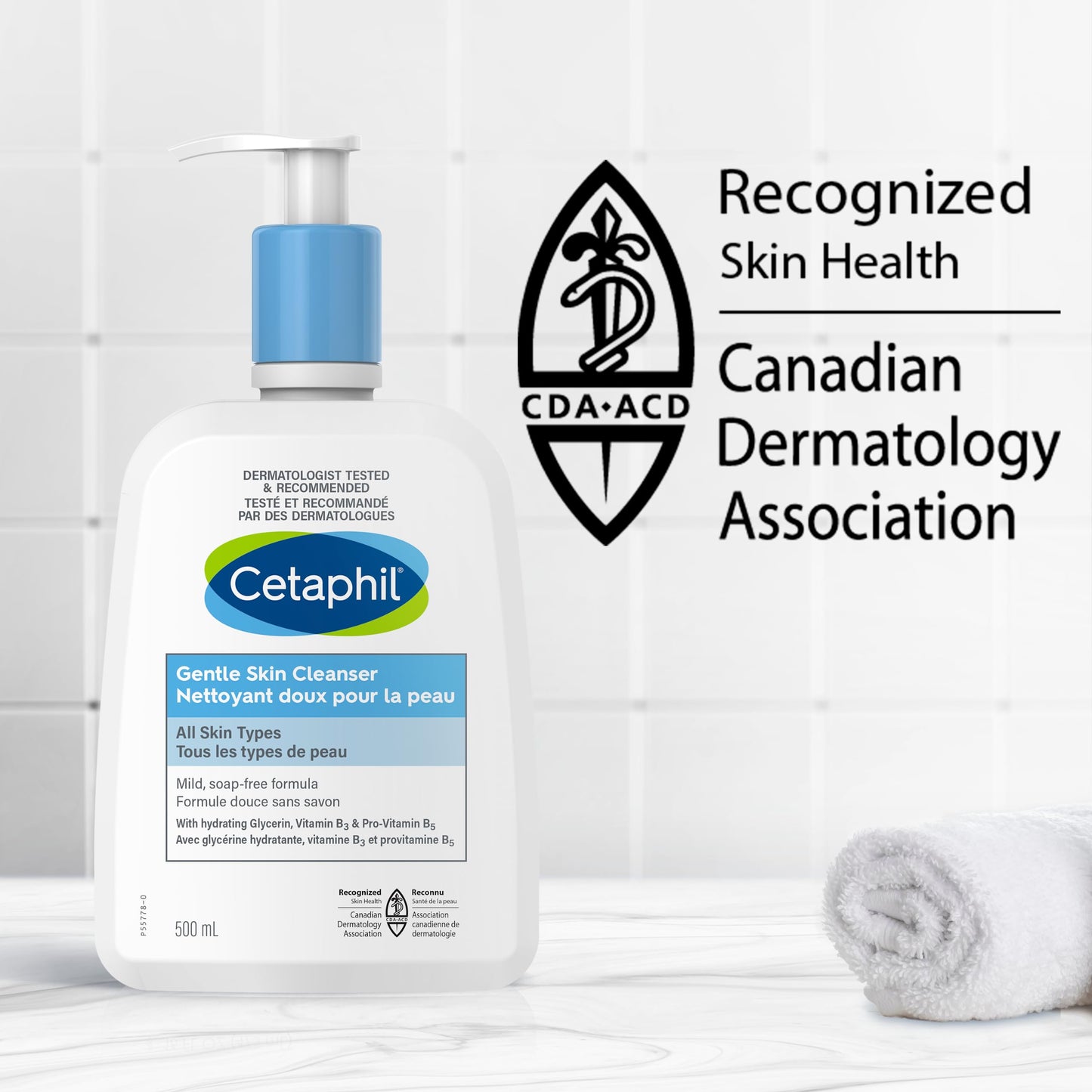 Cetaphil Gentle Skin Cleanser (500ml) + Cetaphil Extra Gentle Daily Scrub (178ml)