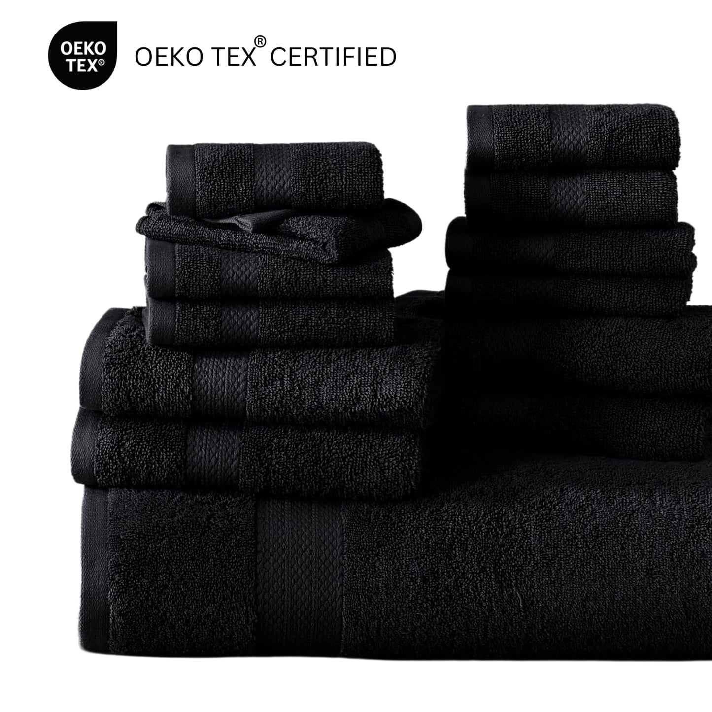 6 Piece Bath Towel Set - 100% Cotton Bathroom Towels, Extra Large Bath Towels, Hotel Towels, 2 Bath Towels Bathroom Sets, 2 Hand Towel for Bathroom, 2 Wash Cloths for Your Body and face - Rust