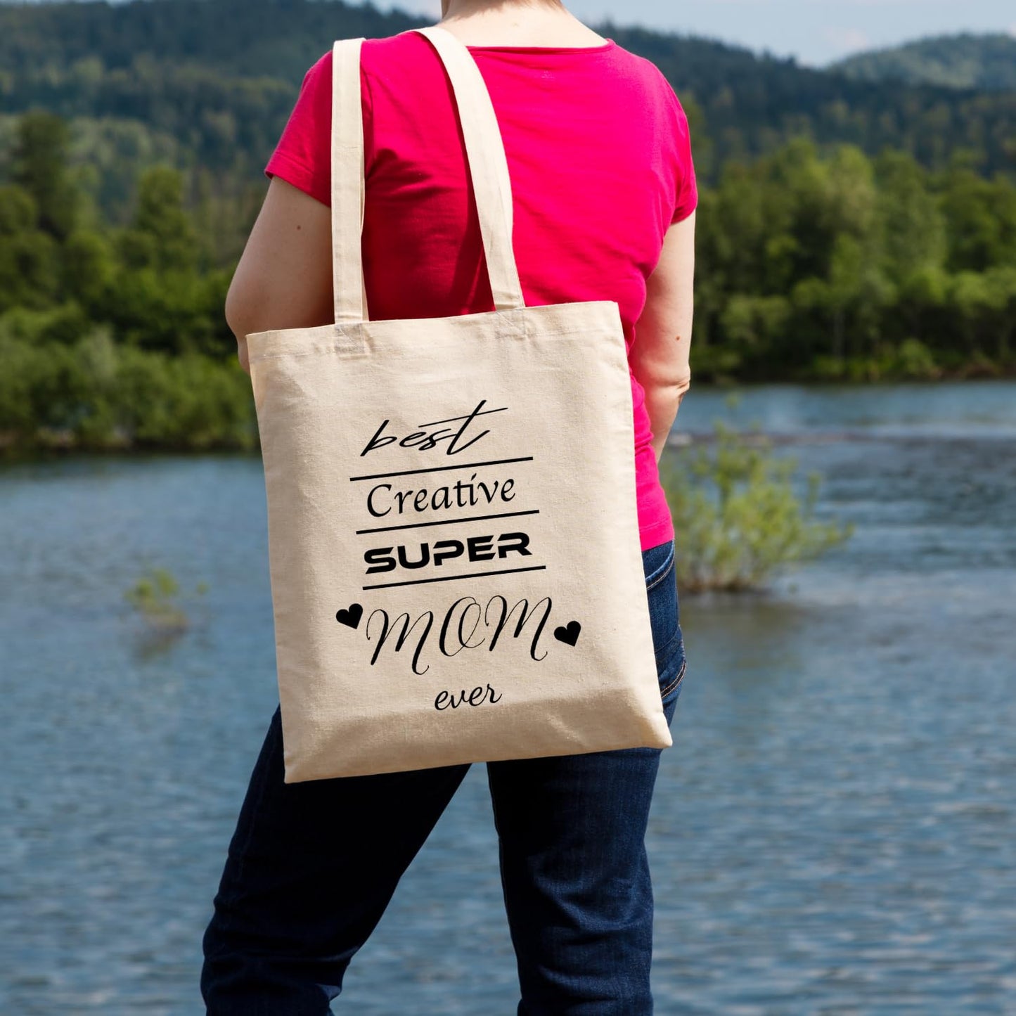 Natural Cotton Tote Bags, Lightweight Reusable Grocery Shopping Bags, Suitable for DIY, Advertising, Promotion, Gifts